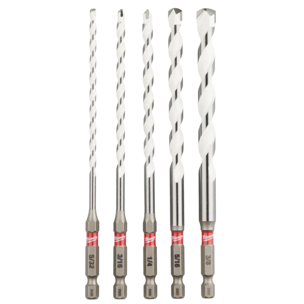 Milwaukee S/Wave Impact Duty Carbide Multi-Material Drill Bit Set - 5Pc - Image 2