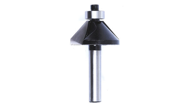 Tactix Router Bits Chamfer 1In W/Bearing Label