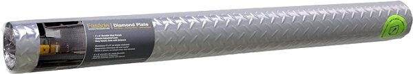 Diamond Plate Brushed Aluminum Decorative Vinyl 4 X 8 ft - Image 2