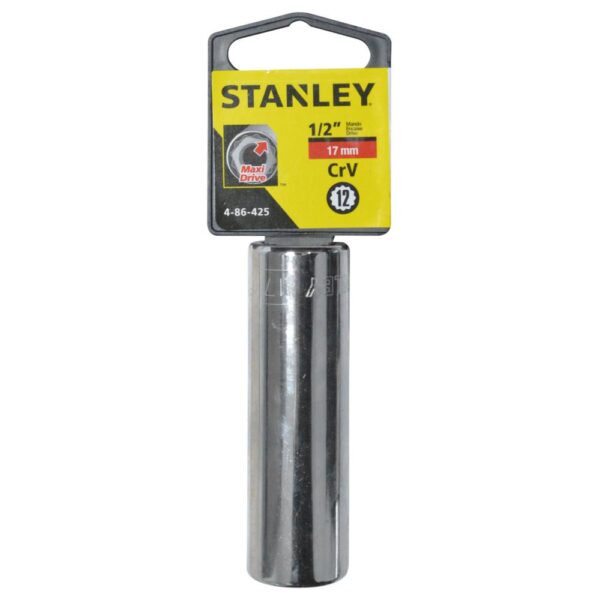 Stanley 1/2" Drive 17MM 12Point Depth Socket